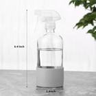 Glass Spray Bottles  2-pack  With Silicone Sleeve - 16oz Empty Refillable Bottle