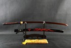 40   Red Dragon Katana Japanese Samurai Razor Sharp Sword Damascus Folded Steel
