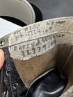Vintage Vietnam Era Black Leather Military Combat Boots Us 12r Panco Soles