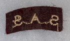 Ww2 Embroidered Belgian S a s  Cloth Shoulder Title