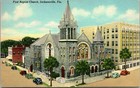 Lot Of 10 Vtg Linen Postcards - Florida State Church Buildings - All Unposted