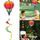 Rainbow Windsock Hot Air Balloon Wind Spinner Garden Outdoor Tent Festival Decor