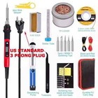 New Electric Soldering Iron Welding Gun Tool Kit Solder Wire Desoldering Pump Us