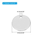 50pcs 15mm Steel Disc Round Metal Stamping Blanks Tags Circle Plate Diy
