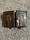 Yugoslavian Military Leather Double Ammo Pouch For M48 Mauser  Lot Of 2 Pouches
