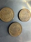 1864 1865 1866 Two Cent Pieces 3 Coin Lot Large Motto Plain 5 High Detail