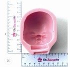Big Baby  Face Silicone Mold Fondant Cake Soap Cupcake Decorating Wax Food Fda