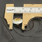 Authentic Vtg Chanel 3d Gold Plated Cc Logo Stamped Button