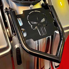 Skull Detachable Luggage Rack Fit For Harley Touring Road Street Glide 2009-2026