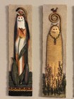 E Smithson Vintage Cat Themed 3d Wall Art Set Of 4 Plaques 11  X 3    Folk Art