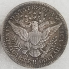 1897-s New Orleans Mint Silver Quarter Silver Coin Barber 25c High Grade A    