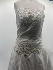 Woman s Sleeveless Corset Back White Bridal Gown Wedding Dress Custom Size