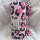 Mainstays Fleece Throw Blanket 50  X 60  Leopard Cheetah Print Pink New
