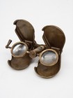 Vintage Steampunk Style Brass Folding Binoculars - Kelvin   Hughes London 1917