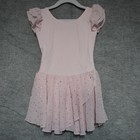 Arshiner Girls Ballet Skirted Leotard Dress Size 140 Pink Sequin Tutu Dancewear