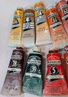 Lot Of 17 Winsor   Newton Winton Oil Colour 1 25 U s  Fl Oz Tubes Used  Not Full