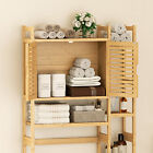 Bamboo Over-the-toilet Storage Space Saver Storage Cabinet W  Shelf For Bathroom