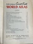 1950s Vintage Map Rand Mcnally World Atlas Current Events Cartography 10 5   x7   