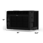 Midea 5 000 Btu Room Window Air Conditioner Mechanical Control Ac Black New