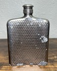 Godinger Silverplated Bacchus Vintage Metal Flask sold As Is 