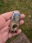 Vintage Colibri   Silver   Gold Cigar Lighter With Cutter   Untested- Engraved