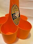 Vtg Sulo Orange Plastic Wine Carrier Luigi Colani Mcm Panton Eames Bottle Nos
