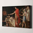 Augustus At The Tomb Of Alexander The Great  1878  Canvas Wall Art Print