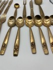 Vintage Thai Flatware  Gold Mid Century Modern 25 Psc 