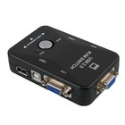 Dual 2-port Usb Vga Kvm Switch Box Mouse Keyboard Monitor Sharing Computer Pc