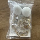Vintage Christmas Sequin Beaded Ornament Kit Pearl Gold White Sulyn 219a Sealed