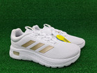 Adidas Cloudfoam Comfy Elastic Lace Slip On White Shoes Women s Size 8 New 