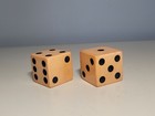 2 Vintage 1 25  Butterscotch Bakelite Dice Pair 78 Grams 