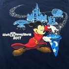 Disney Parks Walt Disney World 2017 T-shirt Size M Mickey Sorcerer Navy Hanes