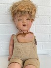 25    Haunted Creepy Old Composition Doll Sleep Eyes Teeth Scary Halloween Prop