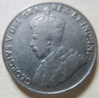 1926 Canada Five Cents Near 6 N6 Nickel Coin  George V 5-cents 5c  f727 