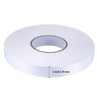 2 Rolls Double Sided Foam Tape White Pe Foam Tape Sponge Soft Mounting Adhesive