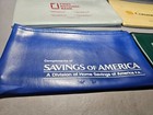 4 Vintage Commerce First National Village Bank St Louis  Deposit Cash Money Bag