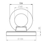 Oxford Nemesis 16mm Padlock Black - Unpackaged Motorcycle Security Device Ground