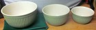 Williams Sonoma Set Of 3 Nesting Mixing Bowls Meadow Green 10   8 5   7   Euc