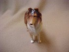 Vintage Standing Collie Dog Figurine Hand-painted Ceramic Japan 5  Tall Lassie