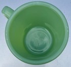 Vintage Fire King Jadeite D Handle Coffee Mug Ring Bottom Shaving Cup Green