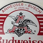 Vintage Budweiser Beer Sign - Anheuser Busch Bar Diner Bottle Porcelain Sign