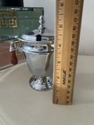 Vintage Farberware Chrome Sugar Bowl With Wooden Handles And Lid Mcm Art Deco