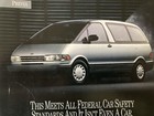 1992 Toyota Previa Minivan Print Ad