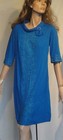 Sweet Blue Embroidered Vintage Dress B38