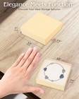 Jewelry Gift Boxes Small 3 5x3 5x1 Inch 20 Pack Cotton Filled Matte Brown