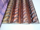 Antique Barley Twist Table Legs Set Of 4 - 22  Solid Wood Rope Twist Coffee Tabl