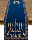Hanukkah Table Runner Chanukah Menorah Star Of David Jewish Festival Holiday    