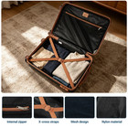 3-piece Hardside Spinner Luggage Set Tsa Lock Travel Bag Purple
