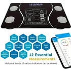 Bluetooth Body Fat Scale  Smart Digital Bathroom Weight Scale Battery Powered